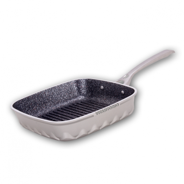 Argento Nonstick Square Grill Pan