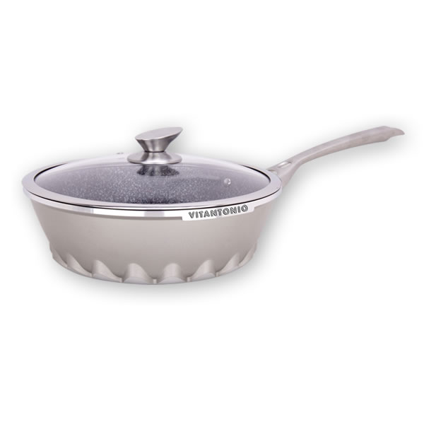 Argento Non-Stick Frying Pan with Glass Lid