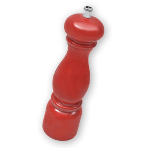 Wood Lacquered Red Pepper Mill
